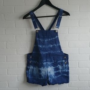 Tie dye short-alls